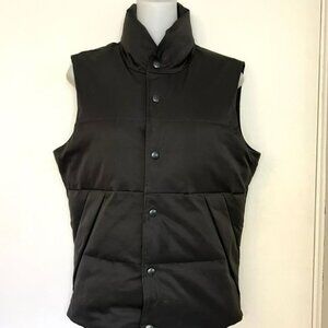 BANANA REPUBLIC MEN'S UNISEX HIGH QUALITY PRIMA LOFT BLACK PUFFER VEST SIZE XS